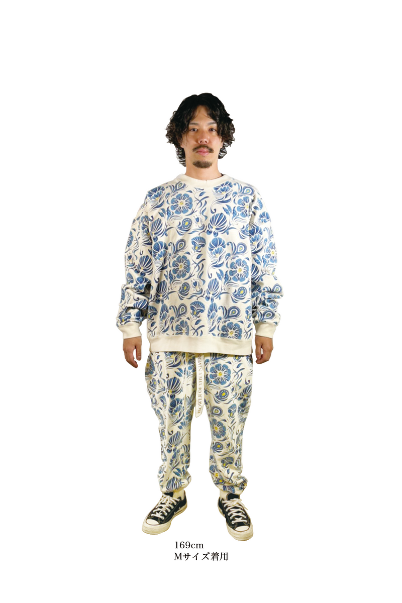 【オープニング 大放出セール】 FLOWER BLUE SWEAT UNIVERSE THE OF FLOWER – トップス